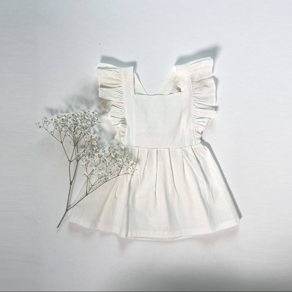 Other - Ruffle Strap Dress | Organic Linen